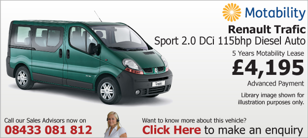 Renault Trafic Sport 2.0 DCi 115bhp Diesel Auto Motability