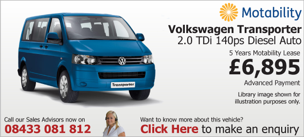 VW Transporter 2.0 TDi 140ps Diesel Auto Motability