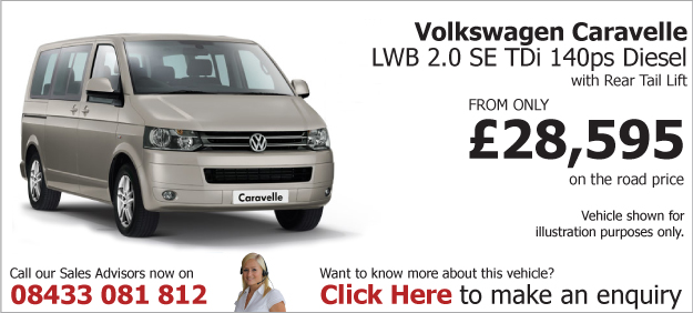 VW Caravelle LWB 2.0 SE TDi 140bhp Diesel RTL