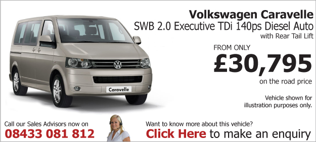 VW Caravelle SWB 2.0 Executive TDi 140bhp Diesel Auto RTL