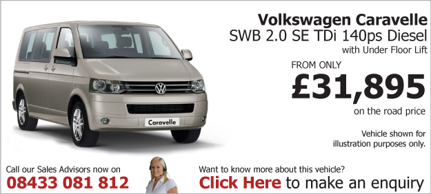 VW Caravelle SWB 2.0 SE TDi 140bhp Diesel UFL
