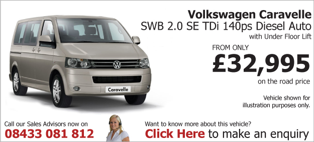 VW Caravelle SWB 2.0 SE TDi 140bhp Diesel Auto UFL