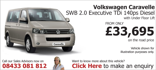VW Caravelle SWB 2.0 Executive TDi 140bhp Diesel UFL